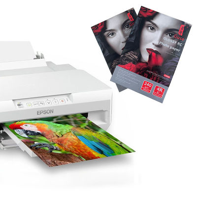 इंकजेट प्रिंटर ग्लॉसी के लिए 100 शीट 3R 200g फोटो प्रिंटिंग पेपर हाई ग्लॉसी