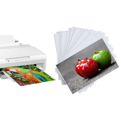 इंकजेट प्रिंटर के लिए 210 * 297 मिमी गर्म सफेद ए 4 आकार 200 जीएसएम पेपर साटन